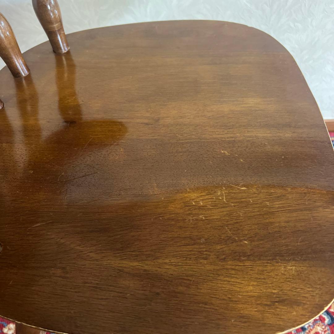 ウィンザーチェア 木製 回転チェア レトロ 回転式 ダイニングチェア ②