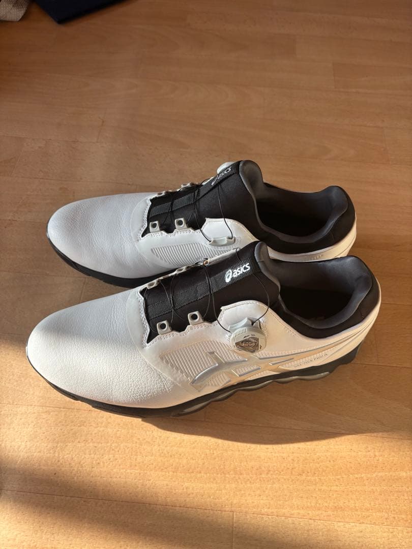 asics ゴルフシューズ ホワイト ダイヤル式