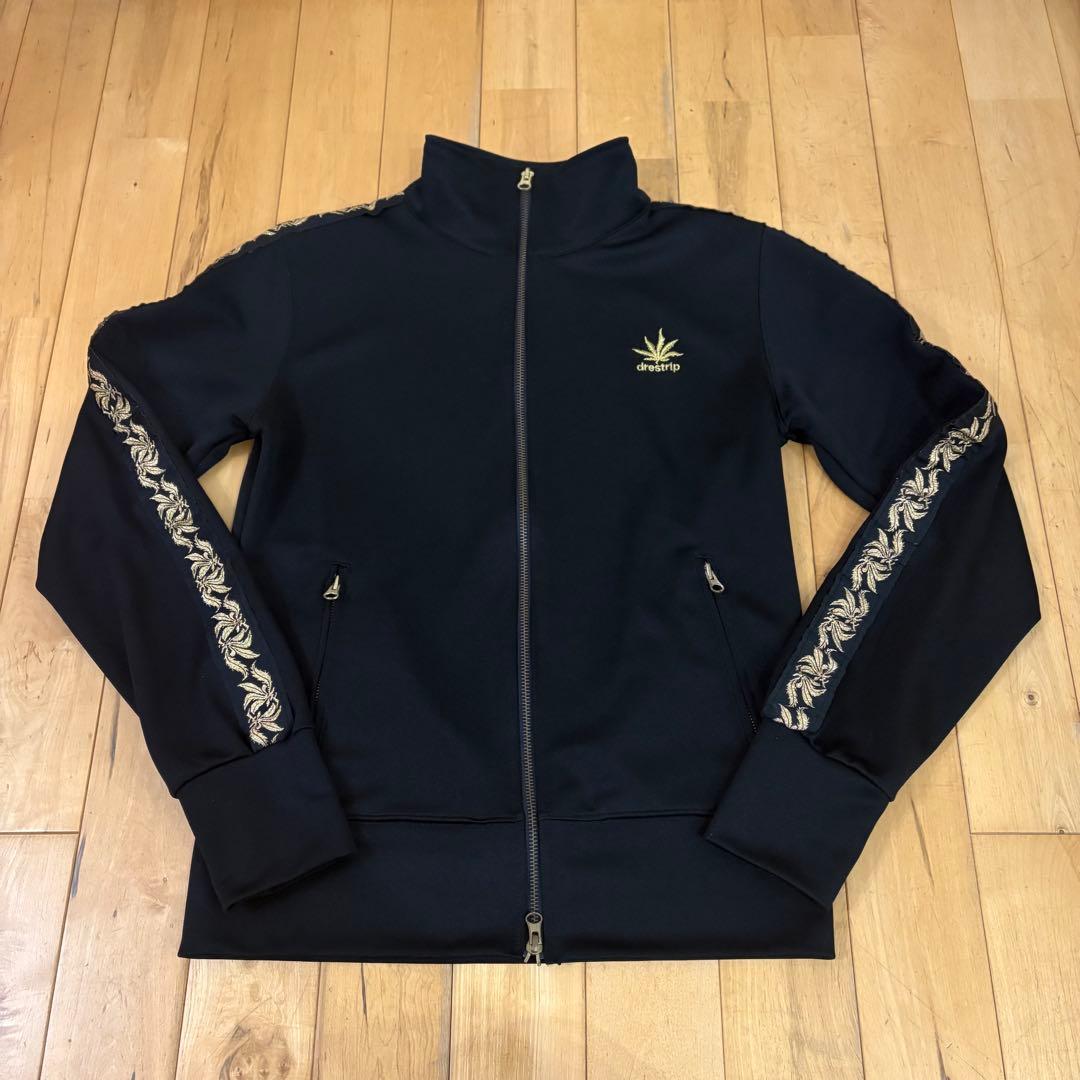 【美品】ドレストリップ 百式ジャージ 刺繍トラックジャケット 1 黒×金