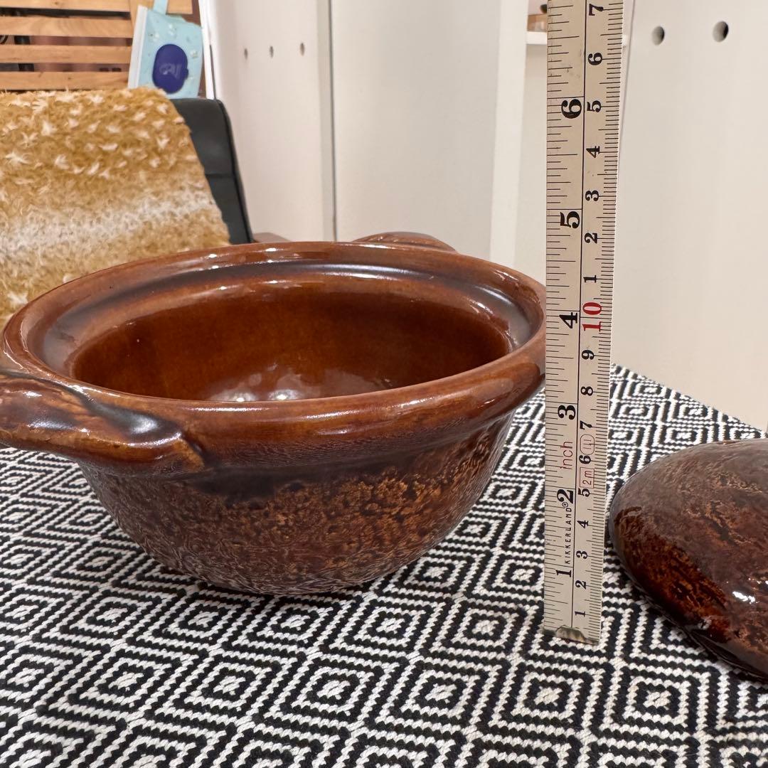 ✴︎ 雲井窯 ✴︎ 飴釉 土鍋 中川一辺陶 一人鍋 美品