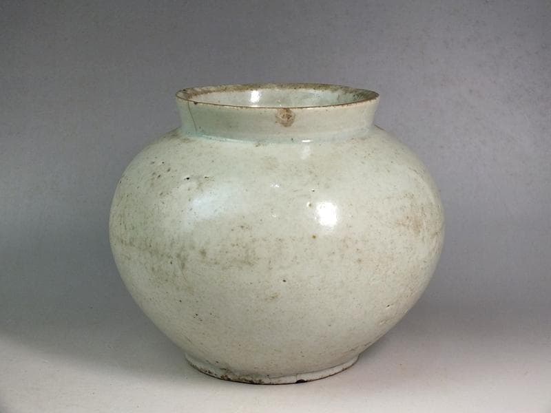 ☆*古陶磁* 李朝白磁壺 コレクターより ☆A13