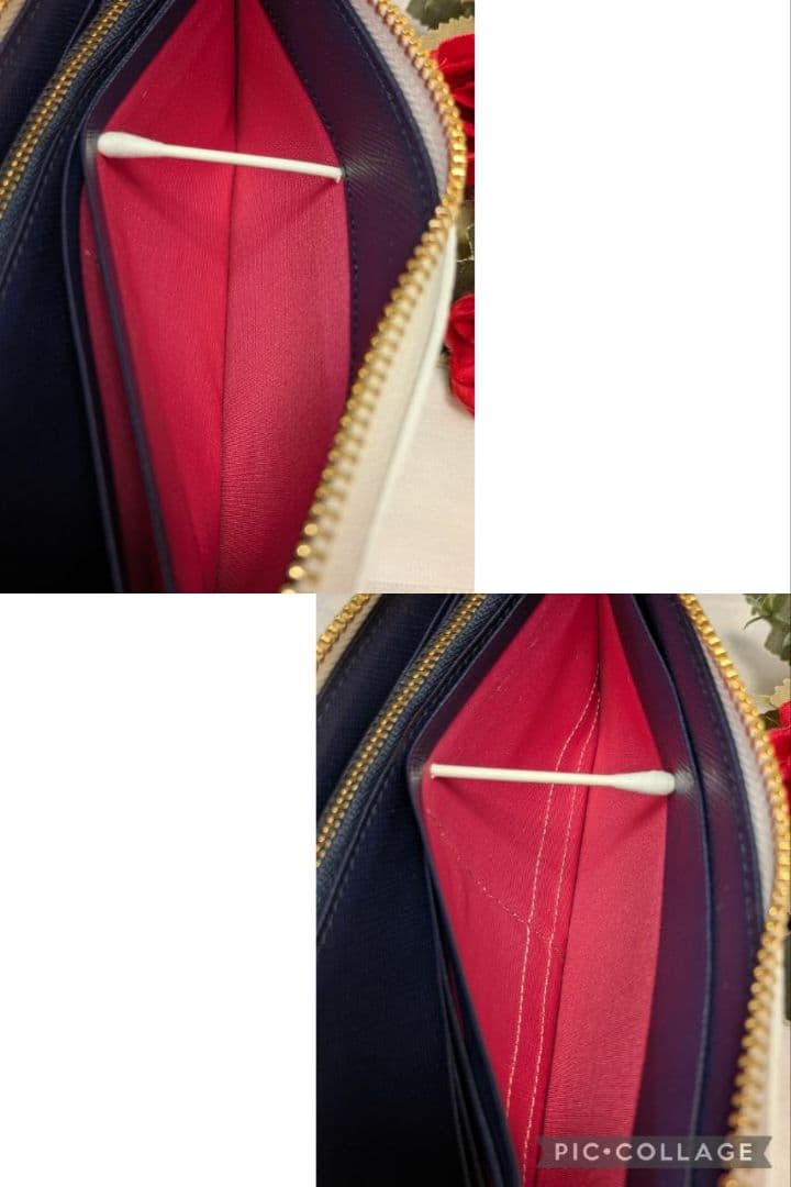 【新品】ADMJ　❤️牛革 カラーグラデーション Lジップウォレット❤️