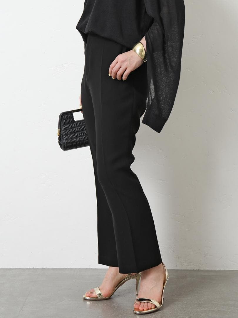 231y*美品 ドゥーズィエムクラス エブリデイアイライククロップドフレアパンツ