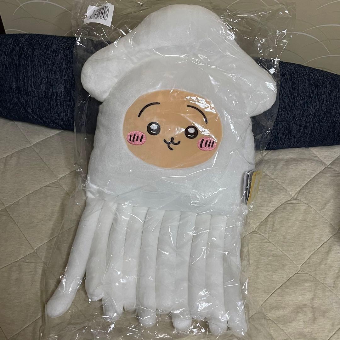 ちいかわ クレープくじ　A賞 うさぎ　たこイカくじ　B賞 BIGイカクッション