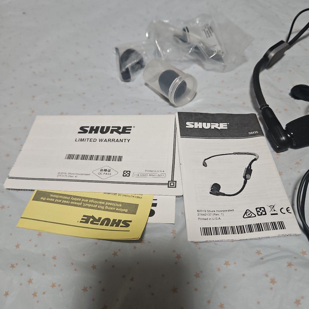 SHURE SM35-XLR ヘッドフォンマイクロフォン