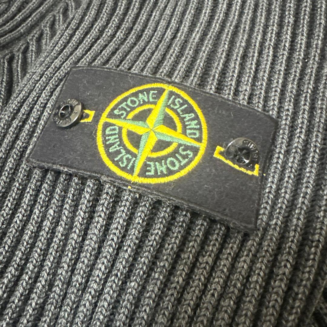 ストーンアイランドリブジップニット