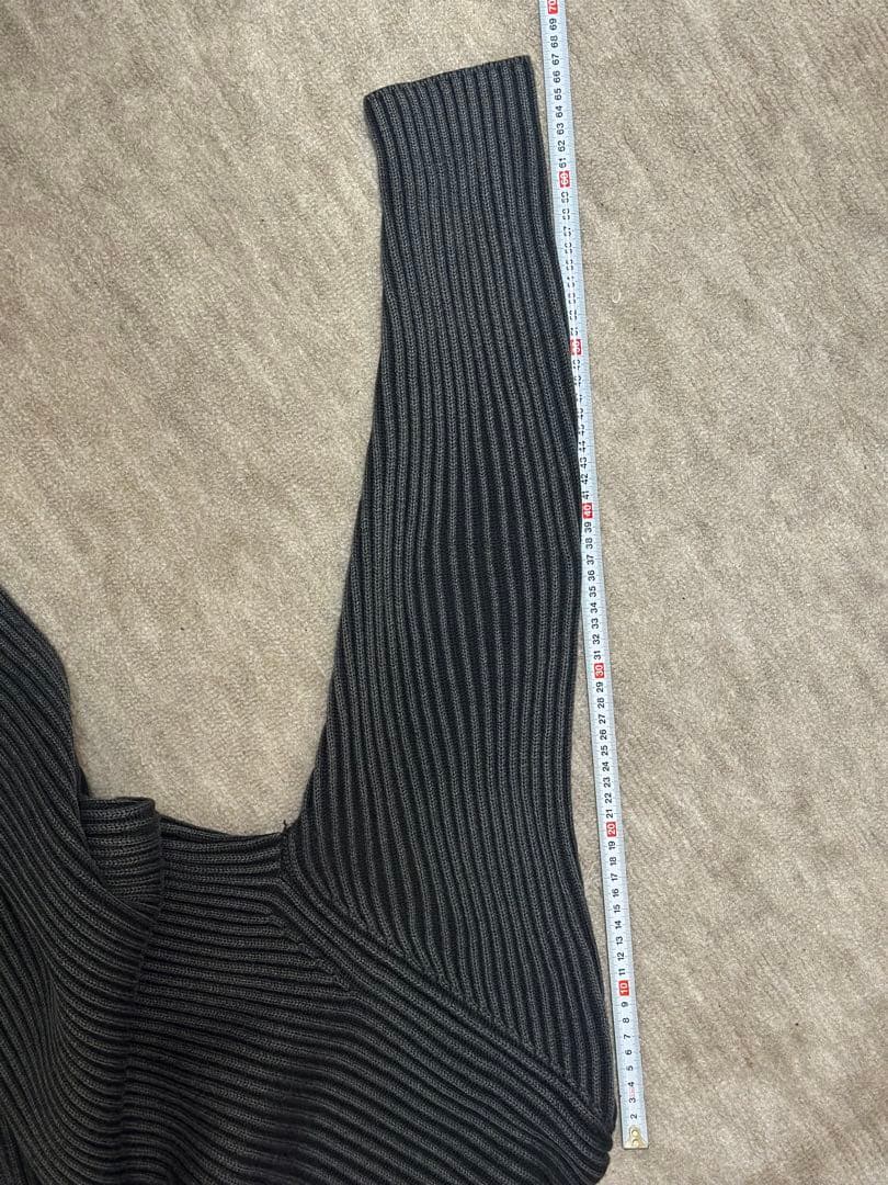 ストーンアイランドリブジップニット