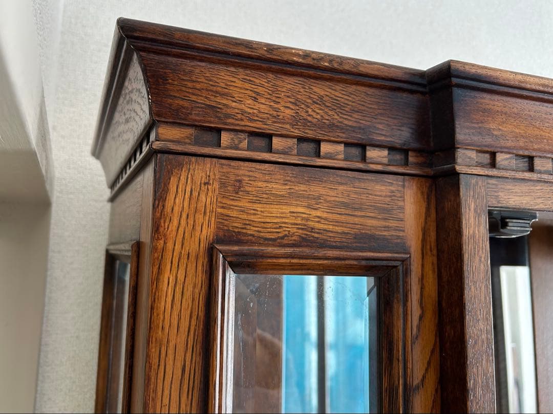 近藤工芸　oak オーク材 キュリオケース　飾り棚　北海道 旭川家具