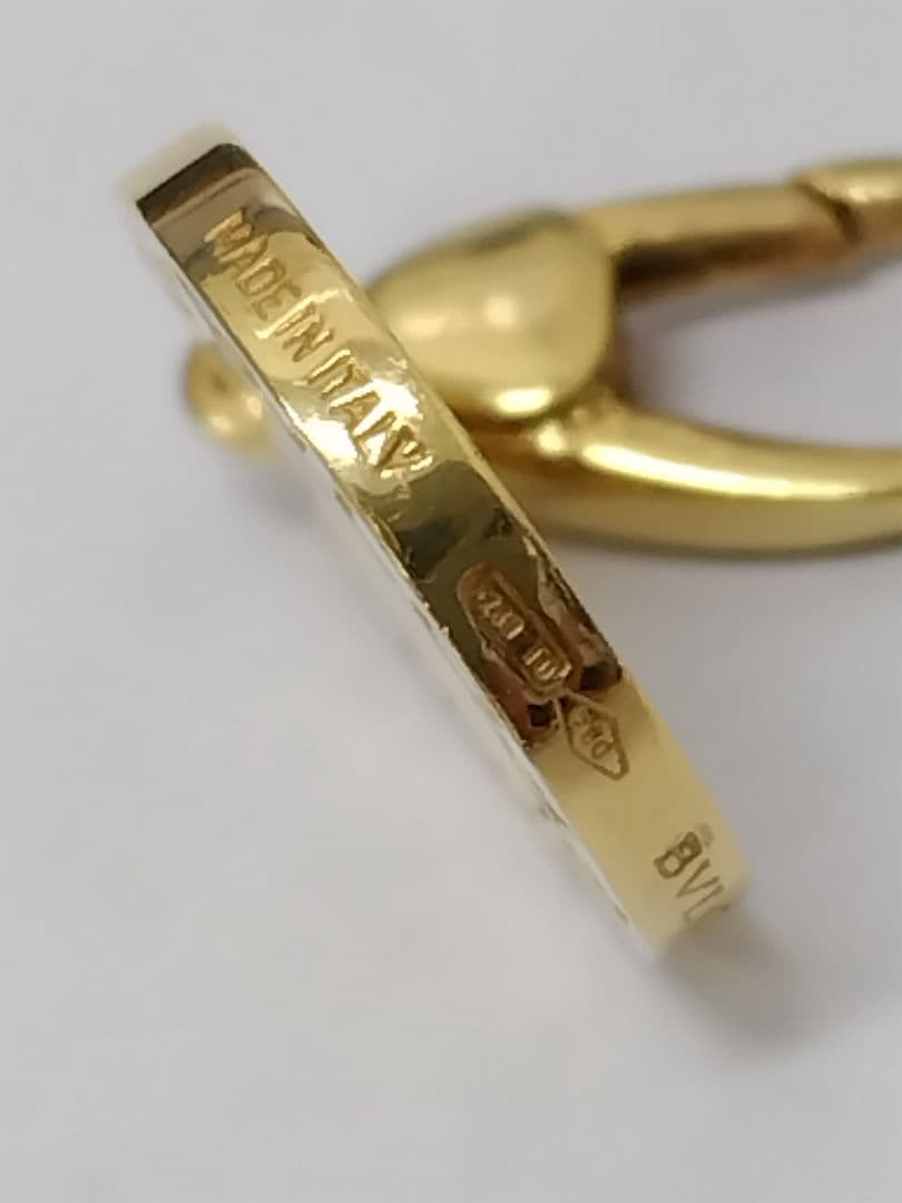 ま*ん様 BVLGARIブルガリブルガリ 750刻印 K18 チャーム　オニキス