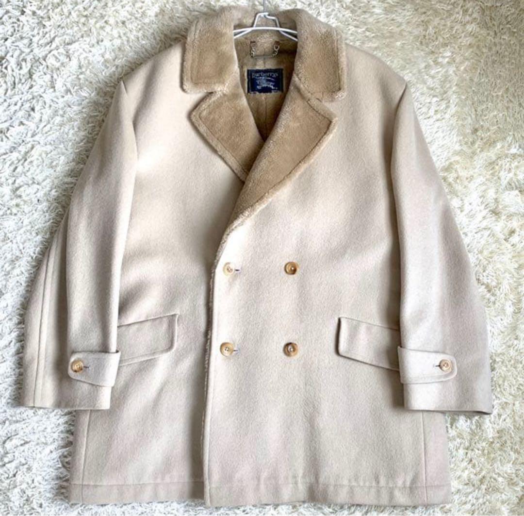 Burberry バーバリー　ラムウール　ボアコート ベージュ　サイズL