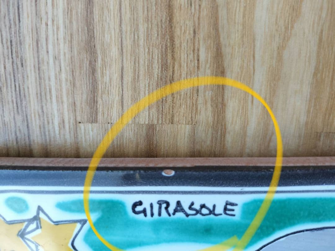 陶器タイル（イタリア製）4枚セット【デシモーネ】【ジラソーレ】