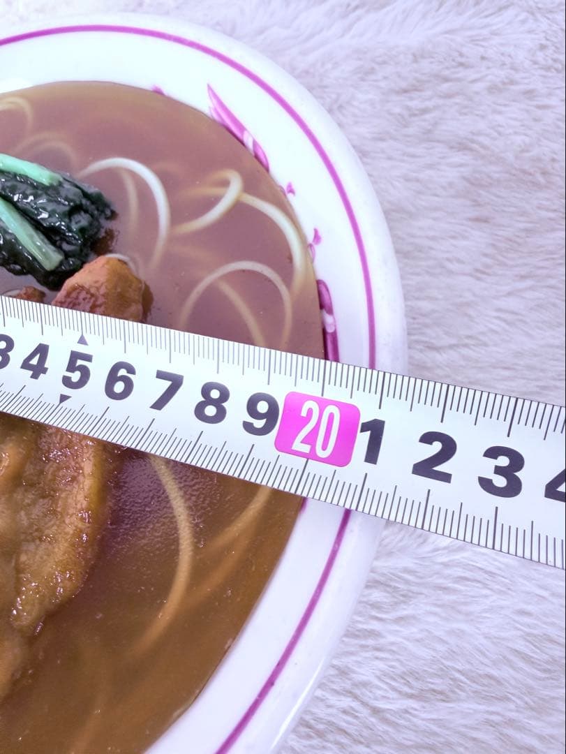 昭和レトロ 排骨麺 パイコーメン 食品サンプル 直径約21.5cm 町中華