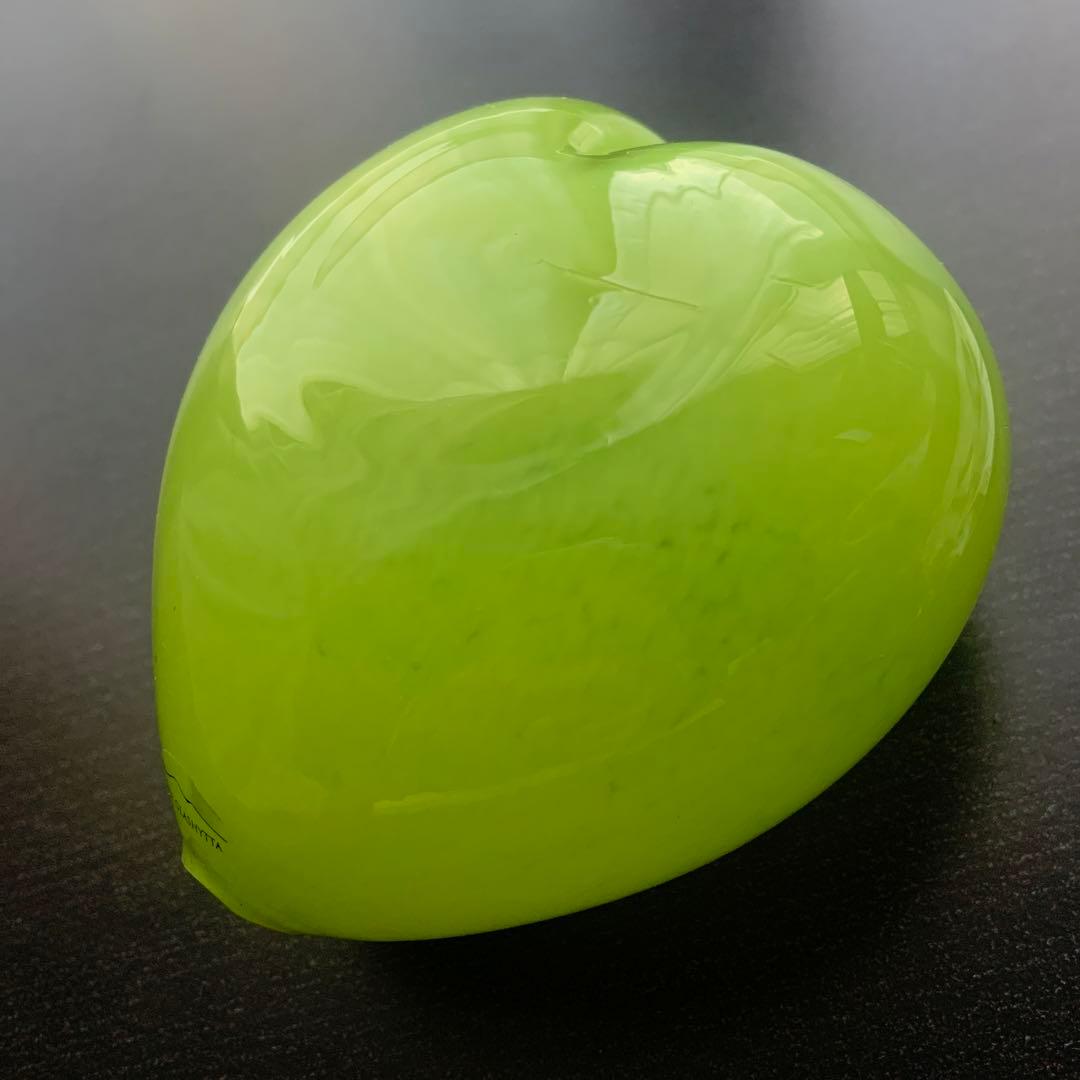 Sweden Åre Glashytta 手作り　ハート型 吹きガラス細工置物