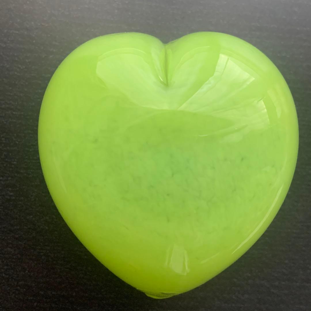 Sweden Åre Glashytta 手作り　ハート型 吹きガラス細工置物