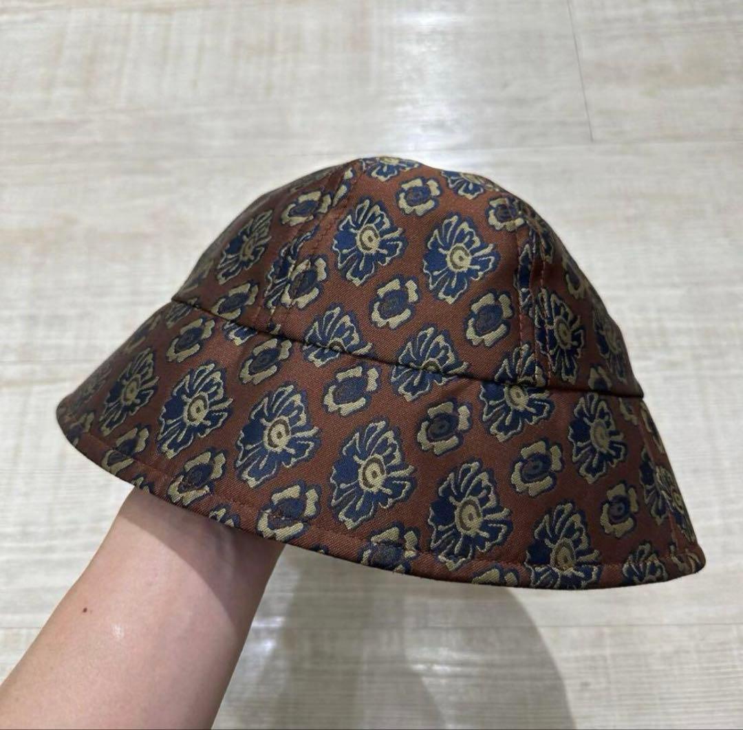 Hender Scheme バケット ハット 総柄 帽子 フラワー サイズ S