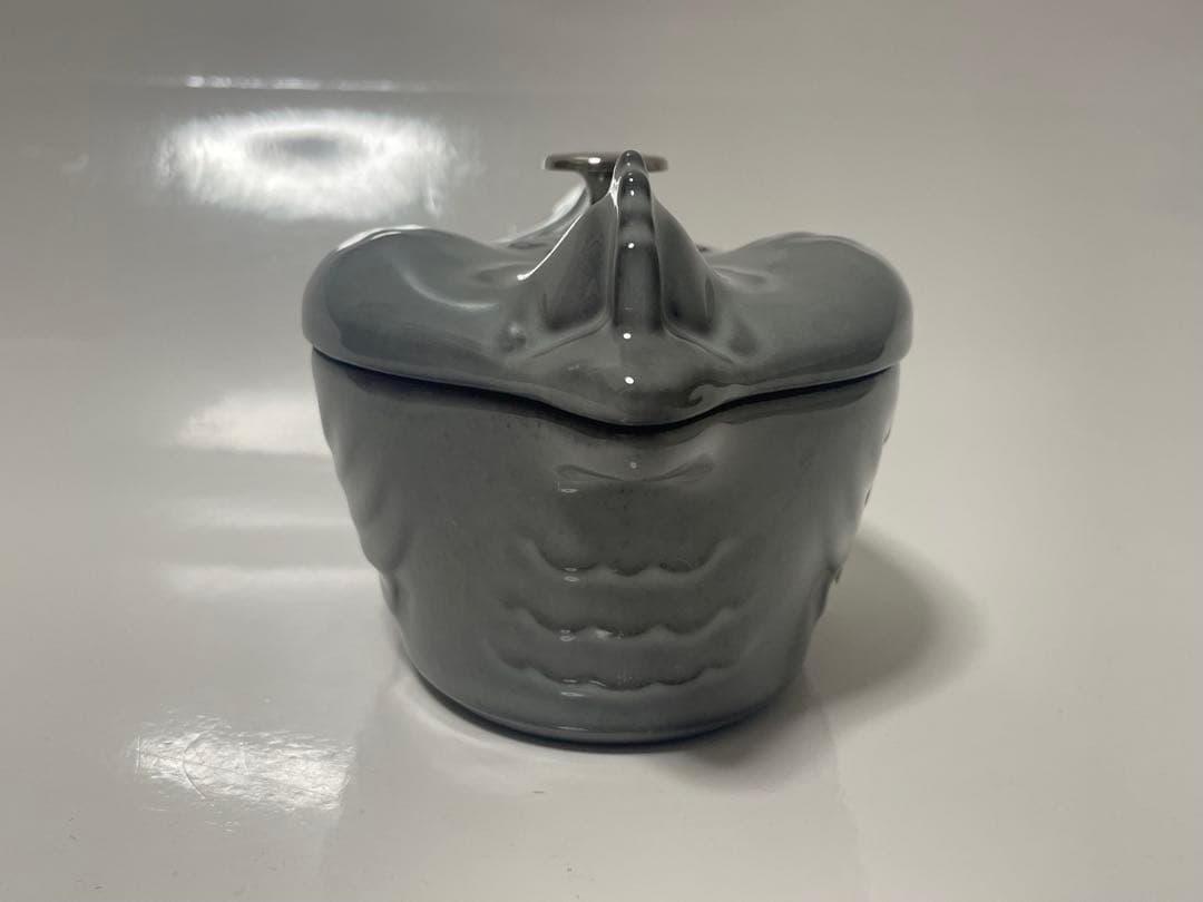 【未使用】ストウブ　スモールチキン　グレー