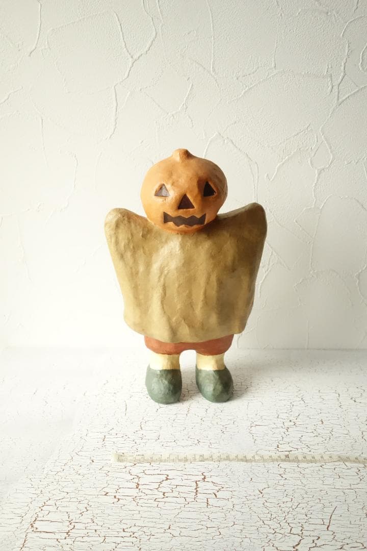ROUND SQUARE ハロウィン 張り子のかぼちゃ人形 身長約34㎝