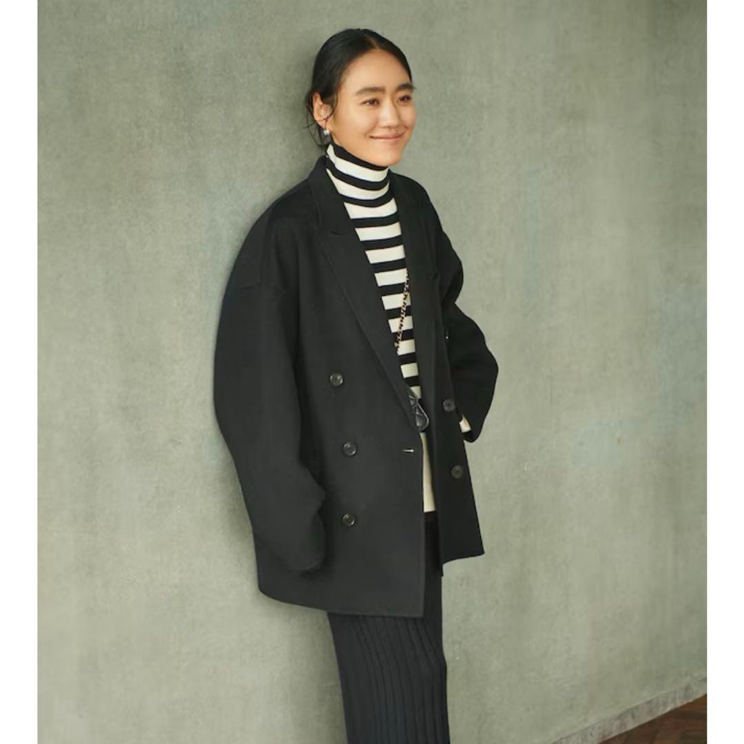 最終✴︎美品✴︎金子綾×uncrave WHITE リバージャケット　ピーコート