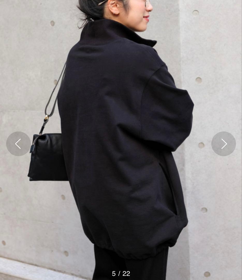 ハーフジップスウェット