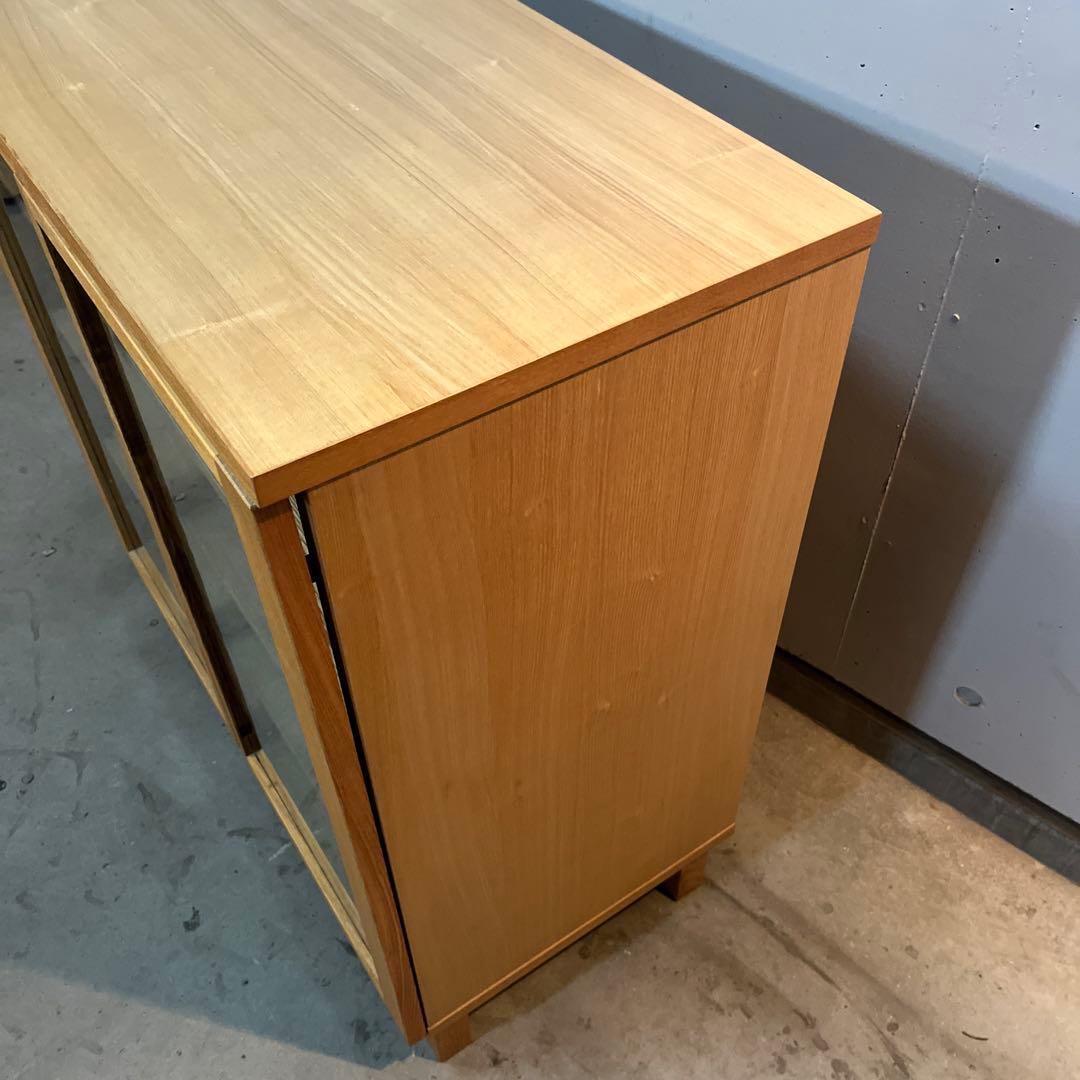 elecca ★無印 オーク材キャビネット・ガラス扉