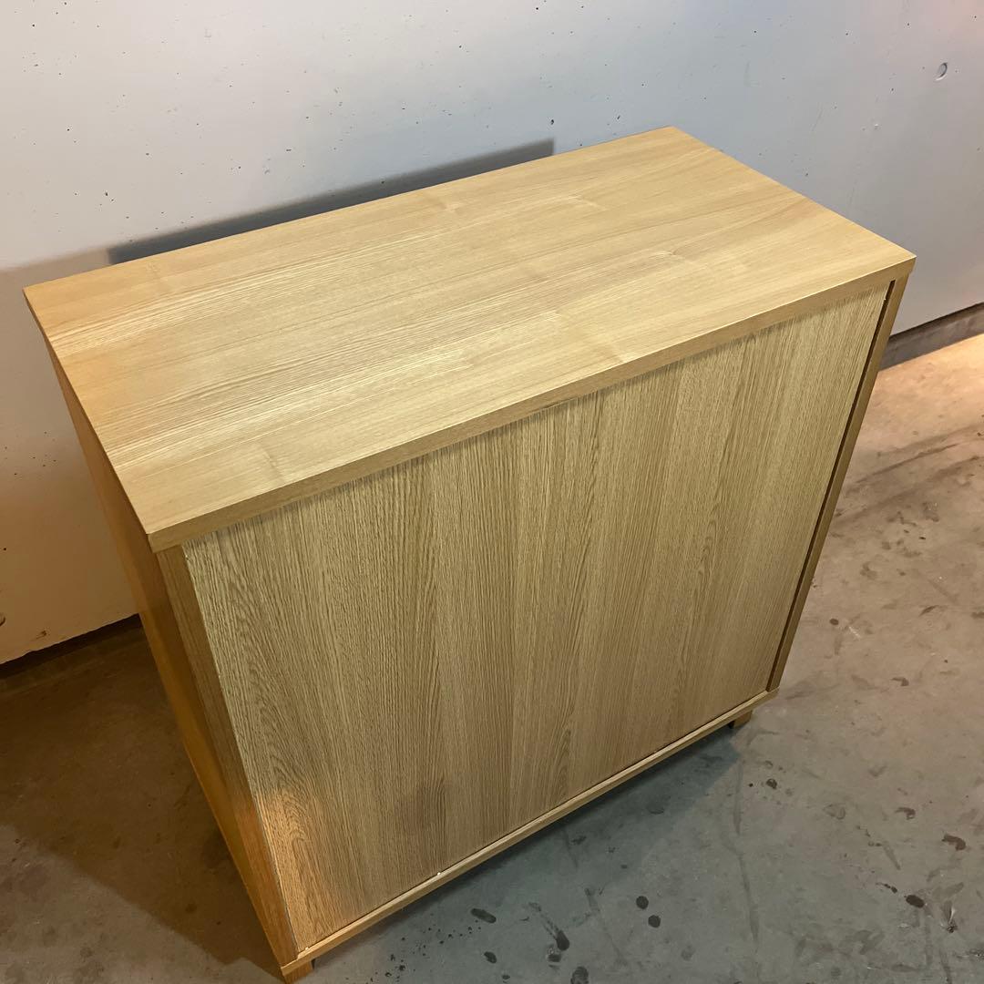 elecca ★無印 オーク材キャビネット・ガラス扉