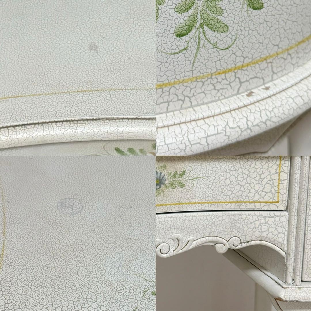 ロココ調 アンティークフレンチ ハンドペイントドレッサー 化粧台