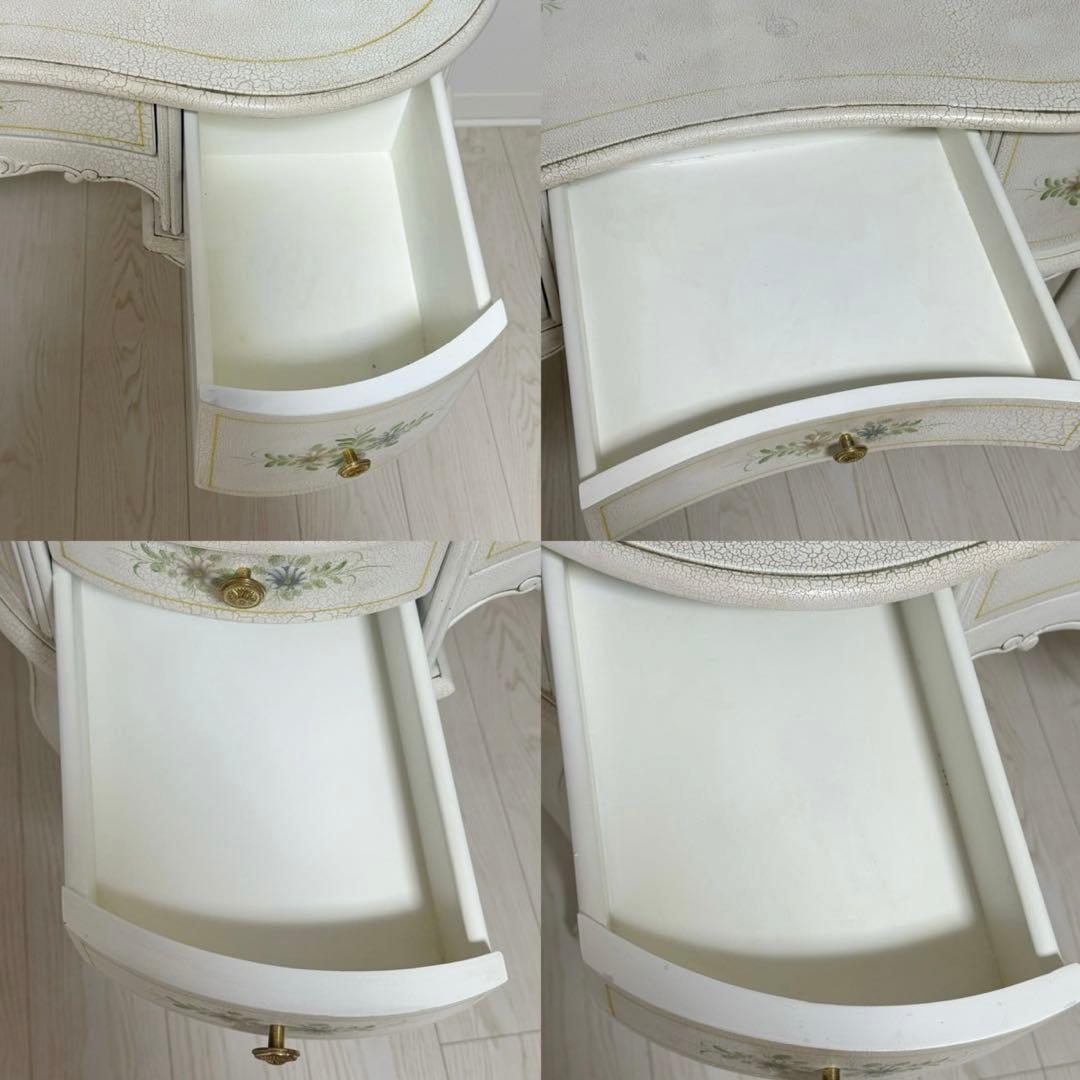 ロココ調 アンティークフレンチ ハンドペイントドレッサー 化粧台