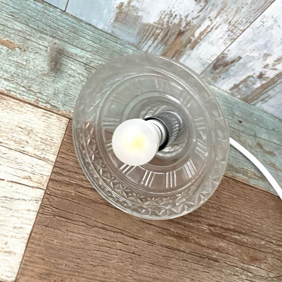 レトロデザインガラス ペンダントライト3つセット