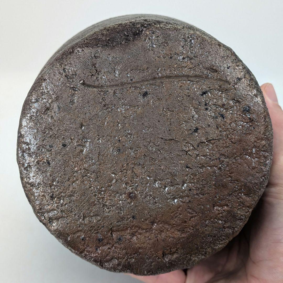 備前焼 三耳壺 三耳壷 花器 フラワーベース つぼ 花瓶 花生 花入 金彩