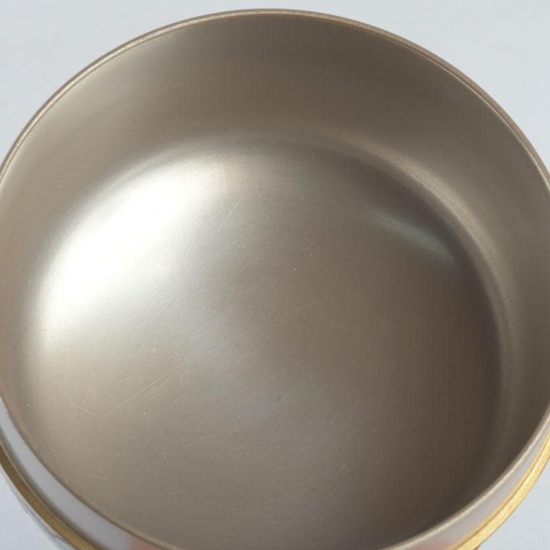 茶道具　高崎秋峰作　螺鈿装飾　扇面蒔絵　内銀溜　平棗　共布共箱　V　9695