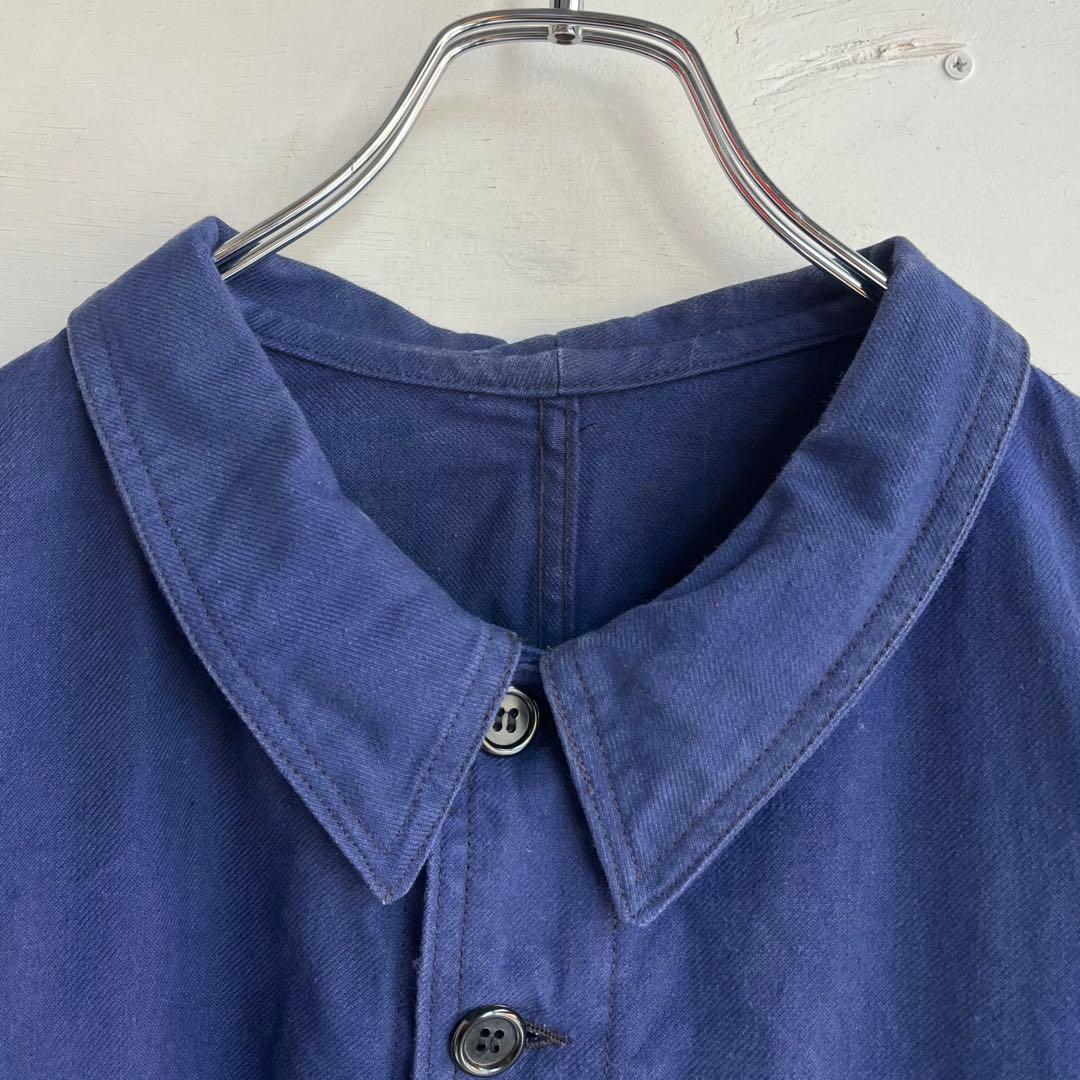 60s フレンチ カバーオール ワークジャケット ユーロ ヴィンテージ 古着