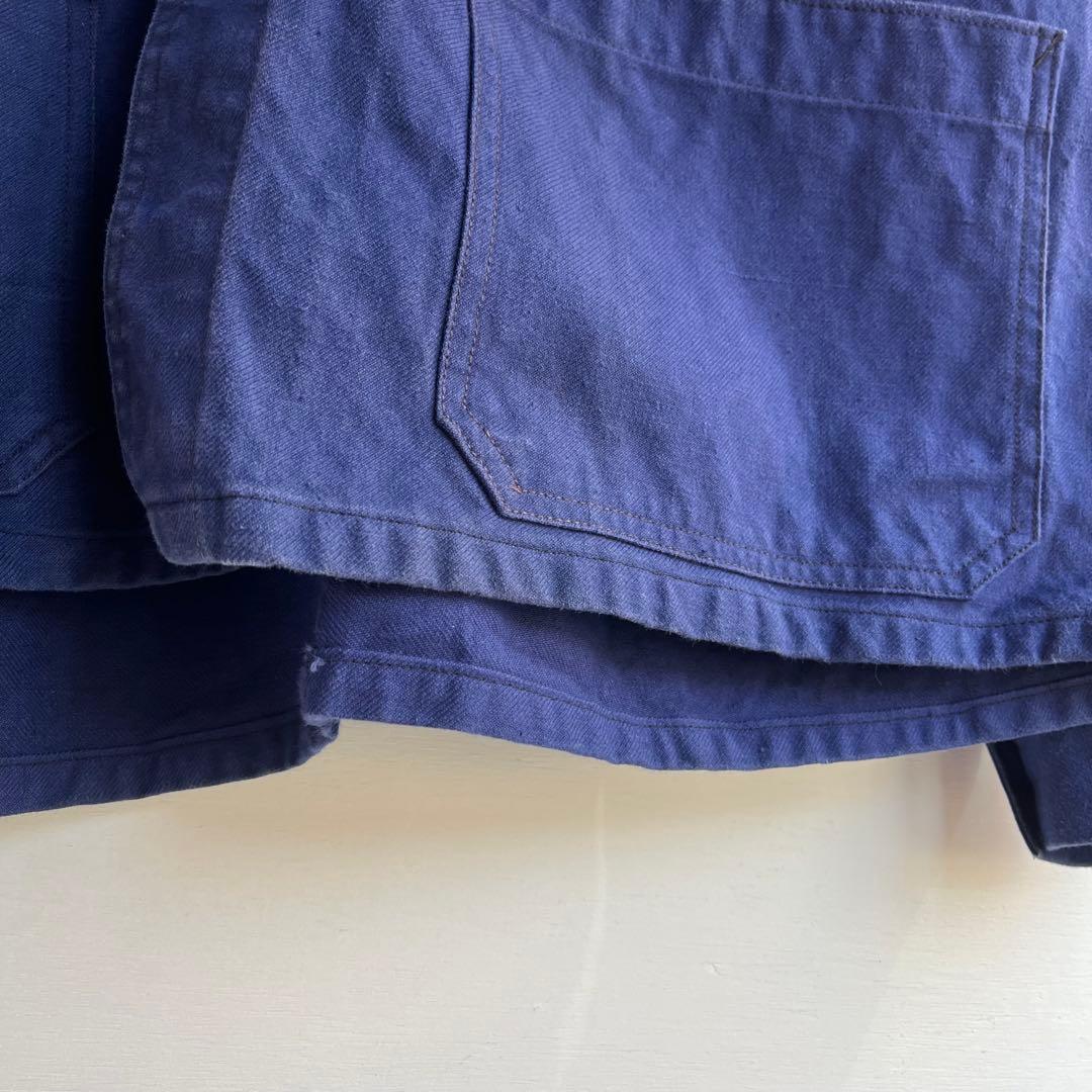 60s フレンチ カバーオール ワークジャケット ユーロ ヴィンテージ 古着