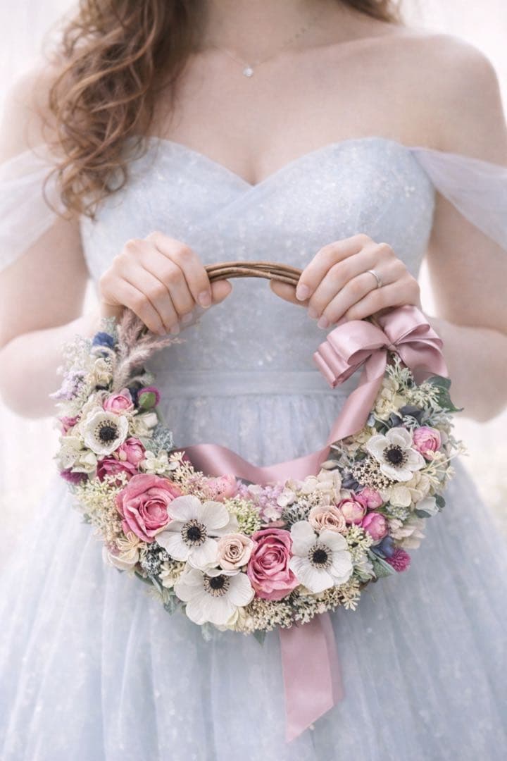 半額以下　ウェディングリースブーケ　ブートニア　アーティフィシャルフラワー