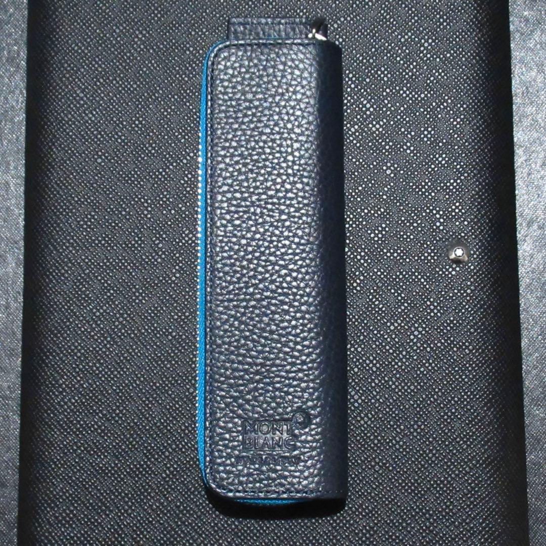 モンブラン ペンケース ペンポーチ ソフトグレイン 1本用 124131