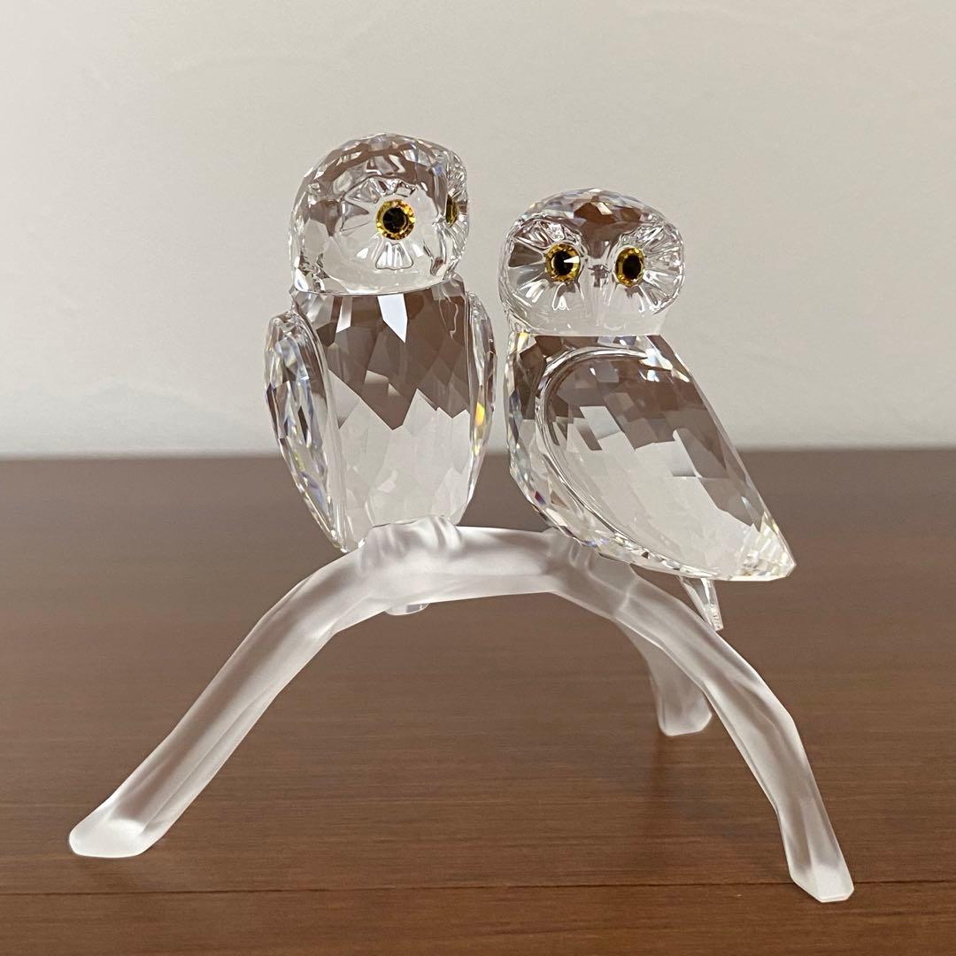 SWAROVSKI スワロフスキー クリスタル フクロウ 置物