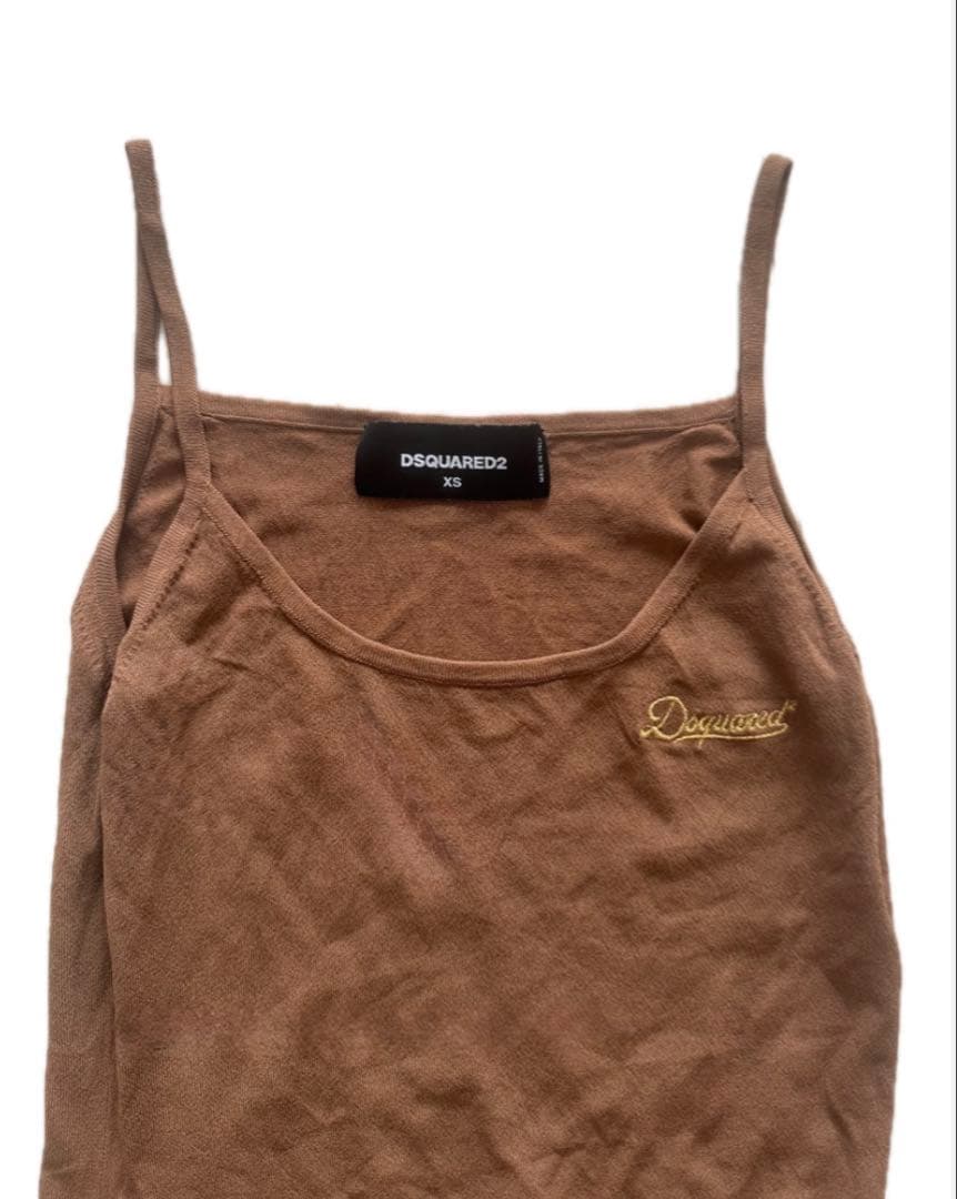 美品 ディースクエアード キャミソール XS〜S タンクトップ トップス シャツ