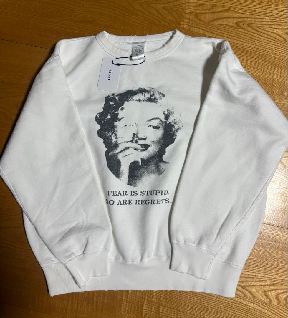 新品 kha:ki（カーキ） スウェット 白 ホワイト マリリンモンロー