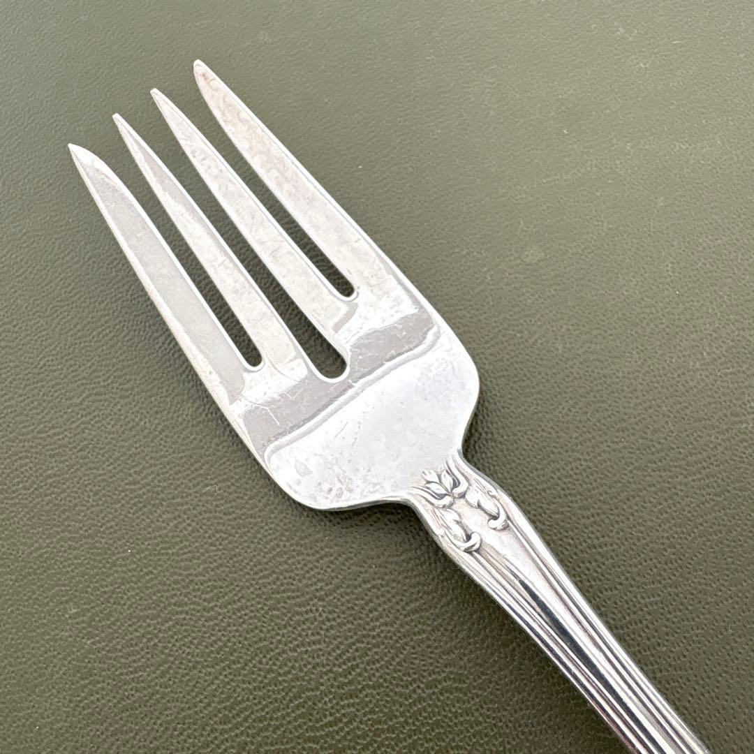 ALVIN STERLINGフォーク　純銀　ビンテージ　シャトーローズ　シルバー
