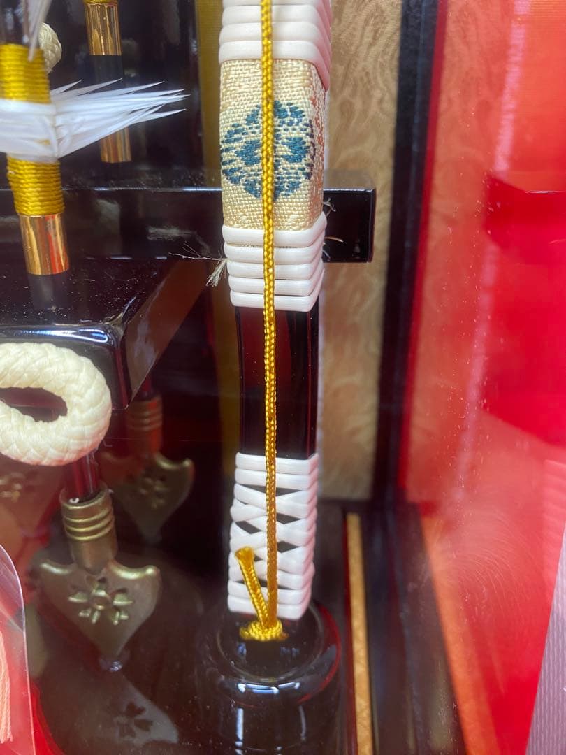 東京久月　破魔弓　ガラスケース・間口約１９×奥行約１７×高さ約１９㎝