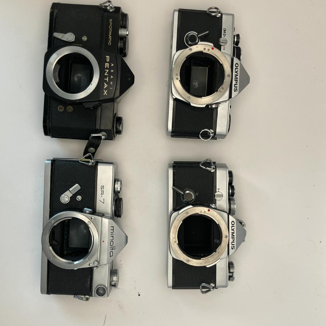 動作未確認・ジャンク、フィルムカメラ、レンズ、フードなど