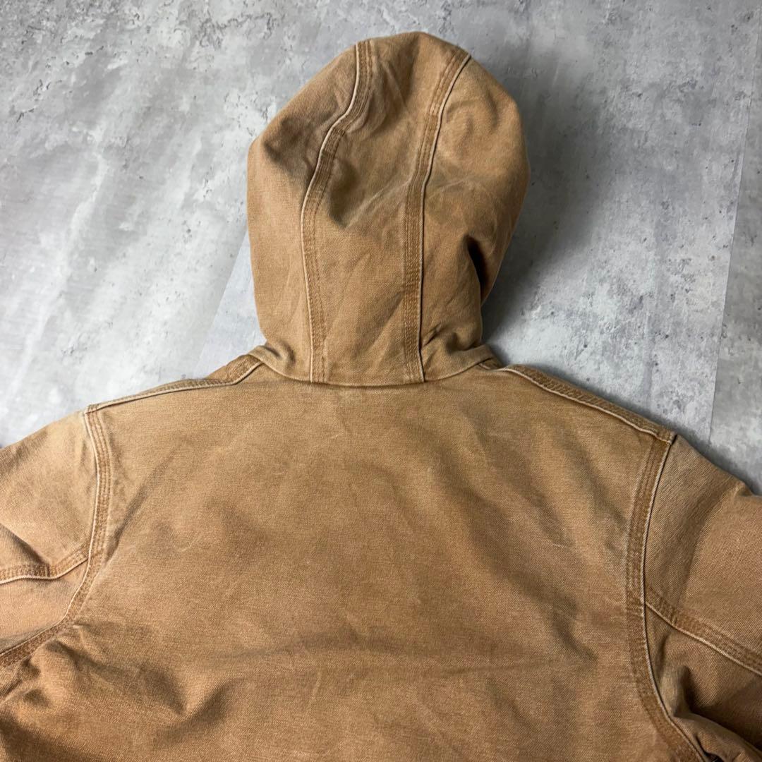 Carhartt カーハート ダック地 アクティブパーカー ブラウン KIDS