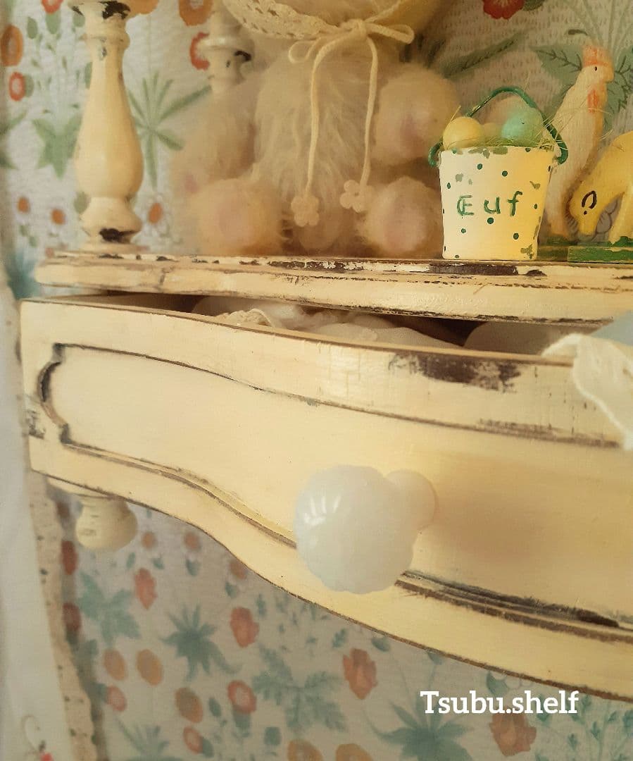 アンティーク・ヴィンテージ調　シャビー　ウォールシェルフ
