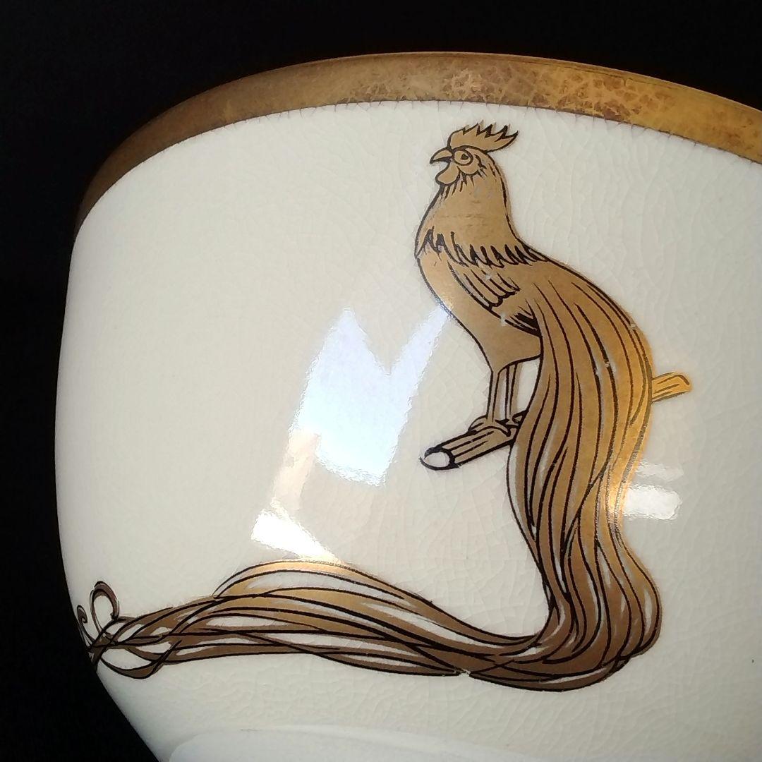 幸泉窯 金彩 孔雀 抹茶茶碗 1客 抹茶碗 茶道具