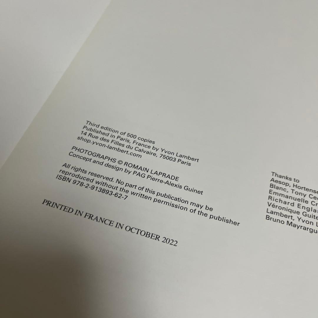 DISTANCES BY ROMAIN LAPRADE VOL.1＆2 写真集