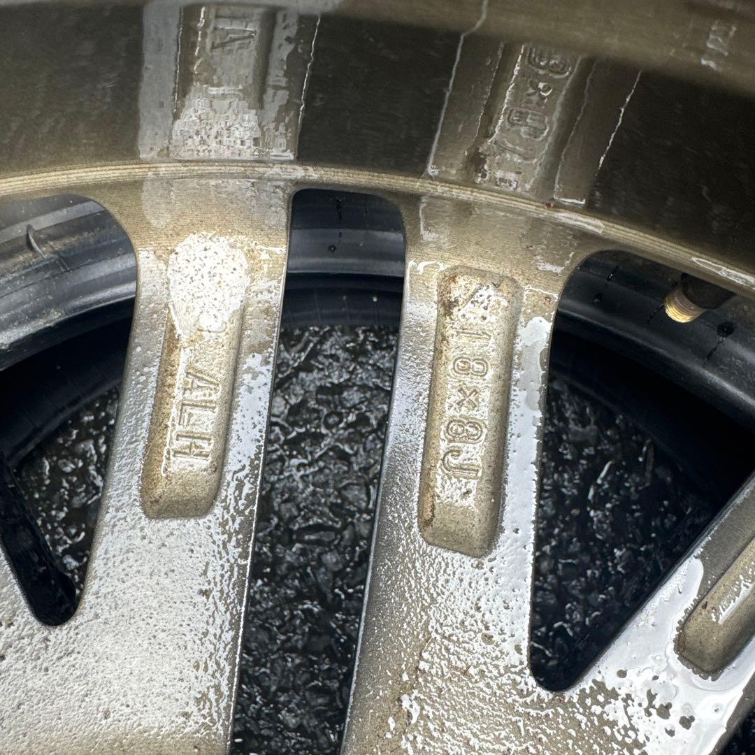 トヨタクラウン210？純正ホイール　一本アスリート　ブラックスパッタリング？