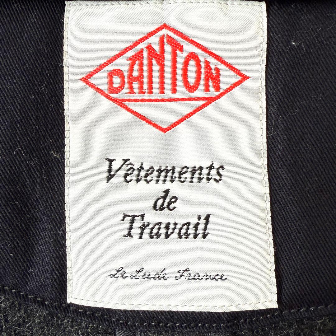 【極美品✨】ダントン ウールモッサコート フード付き ジャケット ダークグレーL