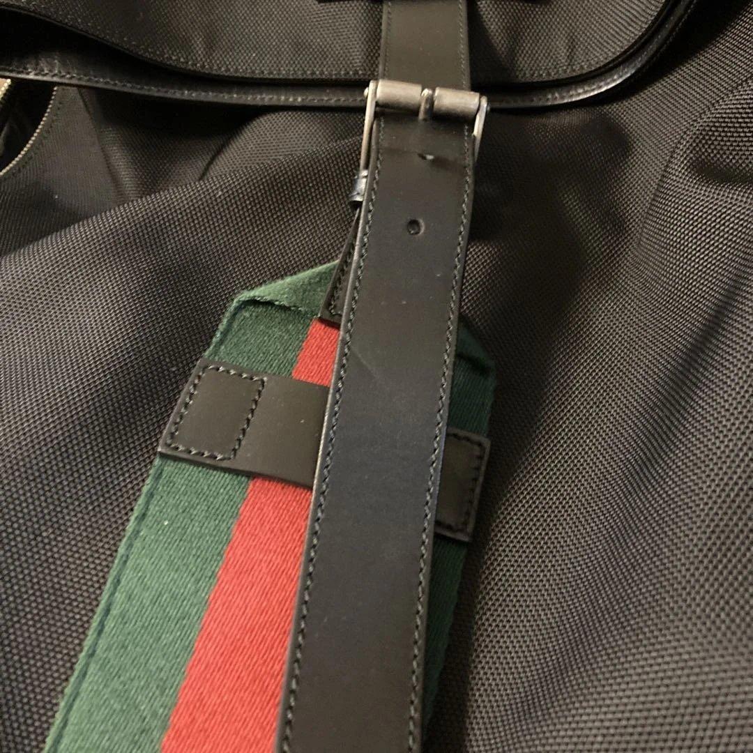 グッチ　シェリーライン　バックパック　リュック キャンバス　ユニセックス