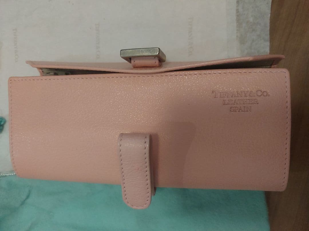 Tiffany & Co. ピンクレザー アクセサリーケース