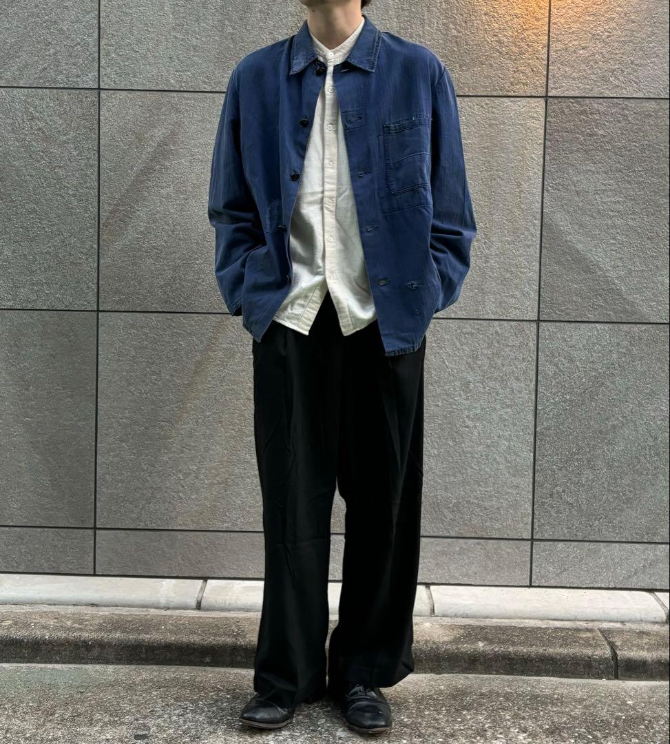 50-60s GERMANY／Blue Work Jacket Remake