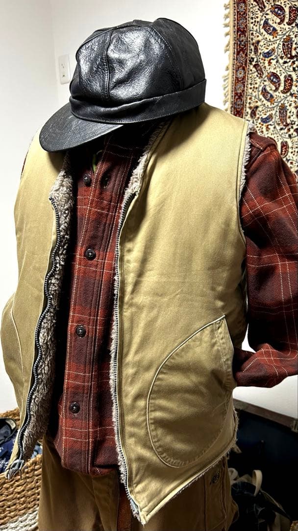 バズリクソンズ　デッキアルパカベスト　リバーシブル　両A面